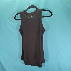 SQN Sport Bamboo & Spandex Black Tank Top Size S